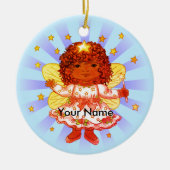 Afro Girl Fairy Ornament (Vorne)