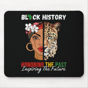 Afro Girl Honoring vergangene Inspirier von Future Mousepad