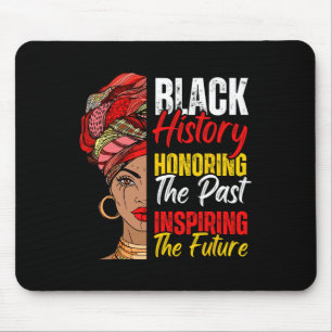 Afro Girl Honoring vergangene Inspirier von Future Mousepad