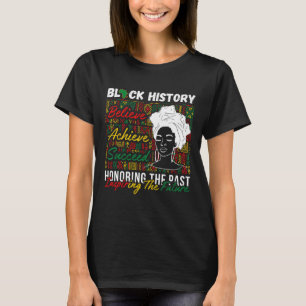 Afro Girl Honoring vergangene Inspirier von Future T-Shirt