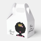 Afro Girl Party Box Geschenkschachtel (Vorderseite)