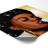afro girl poster (Ecke)