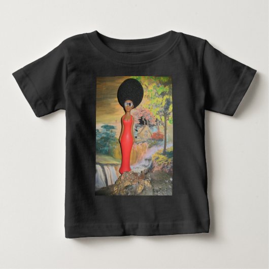 Afro Glam: Eine zeitlose Schönheit Baby T-shirt (Vorderseite)
