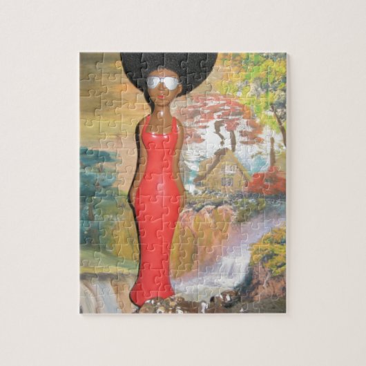Afro Glam: Eine zeitlose Schönheit Puzzle (Vertikal)