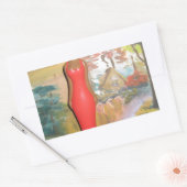 Afro Glam: Eine zeitlose Schönheit Rechteckiger Aufkleber (Umschlag)