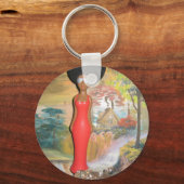 Afro Glam: Eine zeitlose Schönheit Schlüsselanhänger (Vorderseite)