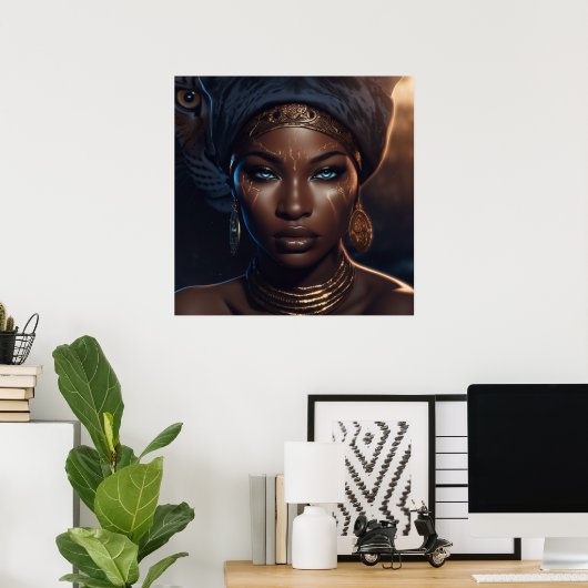 Afro Goddess Ascension (Matte) Poster (Heimbüro)
