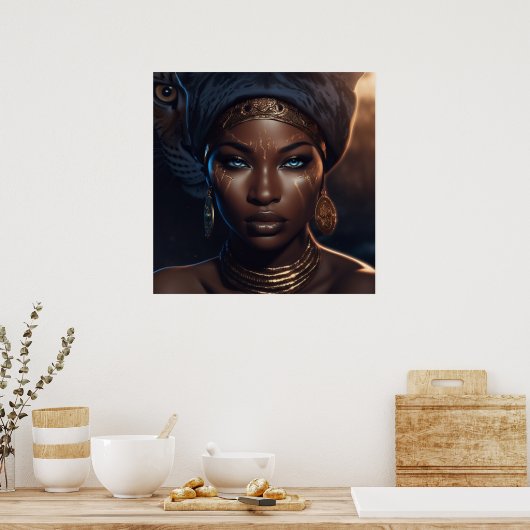 Afro Goddess Ascension (Matte) Poster (Küche)