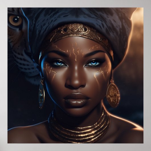 Afro Goddess Ascension (Matte) Poster (Vorne)