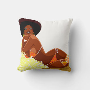 Afro Goddess Pillow Kissen