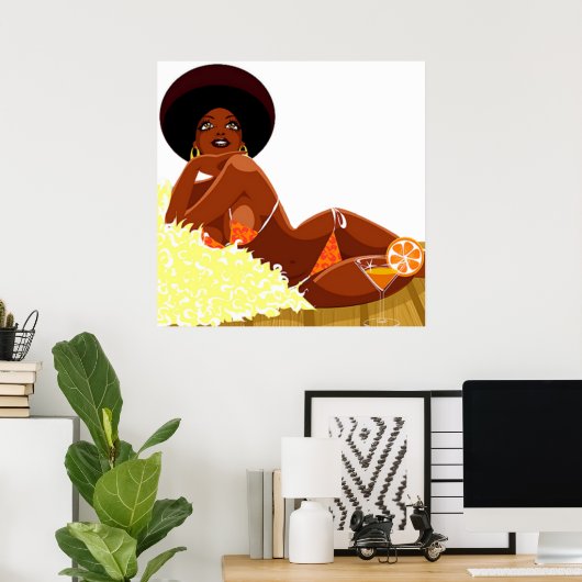Afro Goddess Poster (Heimbüro)
