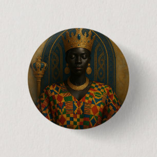 Afro Göttin Button