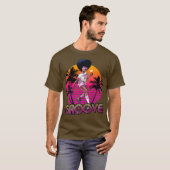 Afro Groove Roller Skate Retro 80er 70er Disco T-Shirt (Vorne ganz)