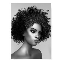 Afro-Haare 3D-Illustration