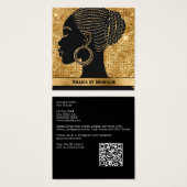 Afro Hair Braider Business Card (Vorne & Hinten)