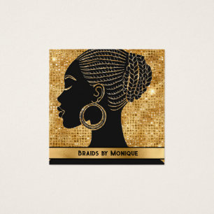 Afro Hair Braider Business Card