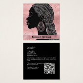 Afro Hair Braider Business Card (Vorne & Hinten)