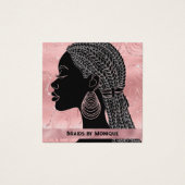 Afro Hair Braider Business Card (Vorderseite)