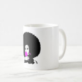 Afro Hair Natural Hair afrikanisch-amerikanisch Kaffeetasse (VorderseiteRechts)