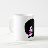 Afro Hair Natural Hair afrikanisch-amerikanisch Kaffeetasse (Vorderseite Links)