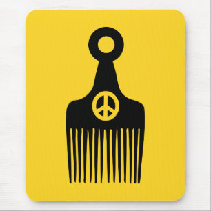 Afro Hair Peace Mousepad