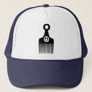 Afro Hair Peace Truckerkappe