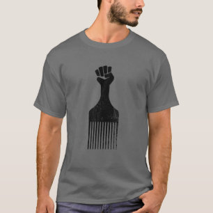 Afro Hair Pick aus erster schwarzer Geschichte T-Shirt