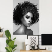 Afro Hair Poster (Heimbüro)