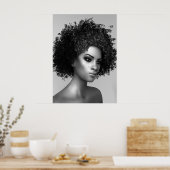 Afro Hair Poster (Küche)