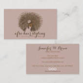 Afro Hair Styling Visitenkarte (Vorne/Hinten)