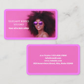 Afro Hair Visitenkarte (Vorne/Hinten)