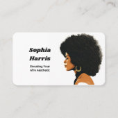 Afro Hair Visitenkarte (Vorderseite)