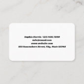 Afro Hair Visitenkarte (Rückseite)