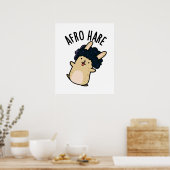 Afro Hare Funny Rabbit mit Afro Puff Poster (Küche)