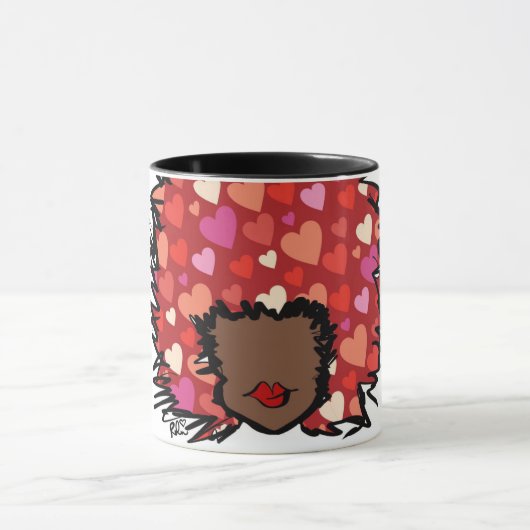 Afro Heart Tasse (Zentrum)