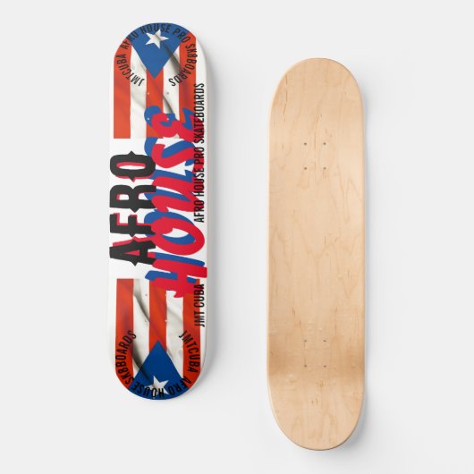 AFRO HOUSE 8 1/4" Skateboard Deck (Vorderseite)