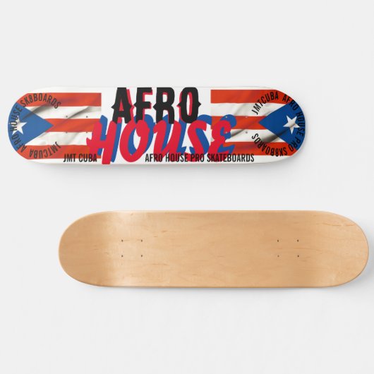 AFRO HOUSE 8 1/4" Skateboard Deck (Horizontal)