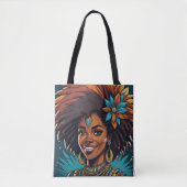 Afro Indigene Reise Tasche (Vorderseite)