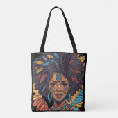 Afro Indigene Tasche mit 2 wunderschönen Designs (Rückseite)