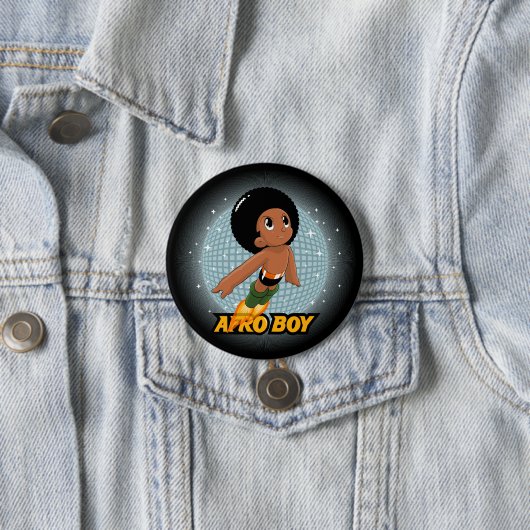 Afro-Junge Button (Beispiel)