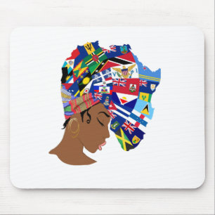 Afro Karibische Königin Mousepad
