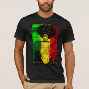 Afro - Karten-Reggae Mutter-Afro Afrika T-Shirt