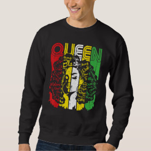 Afro Königin Melanin Schwarze Frau Magie Schwarze  Sweatshirt