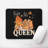 Afro-Königin Multiple-Sklerose-Überlebende Orange Mousepad (Mit Mouse)