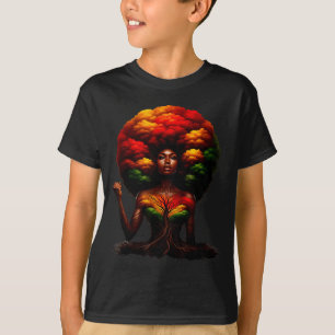 Afro-Königin Schwarze Frau Afrikanische Wurzeln Me T-Shirt