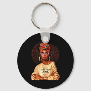 Afro Königin Schwarze Frau Afrikanisches Melanin S Schlüsselanhänger