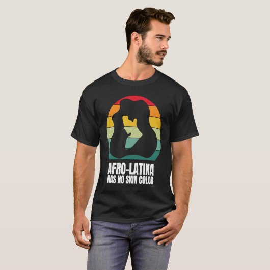 Afro Latina African American Culture Latina Pride  T-Shirt (Vorne ganz)