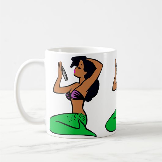 afro latina mermaid kaffeetasse (Links)