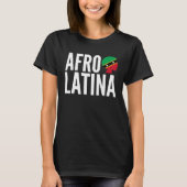Afro Latina Queen Creole Saint Kitts & Nevis Afro  T-Shirt (Vorderseite)