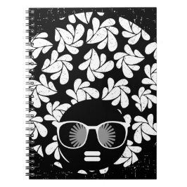Afro Liebe Black & White Notizblock